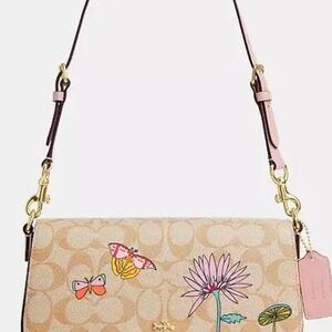 Coach Tan Floral Crossbody Bag.1